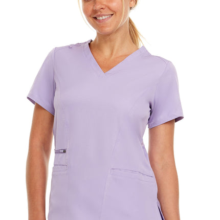Medichic Purple V-Neck Jogger Scrub Set for Ladies