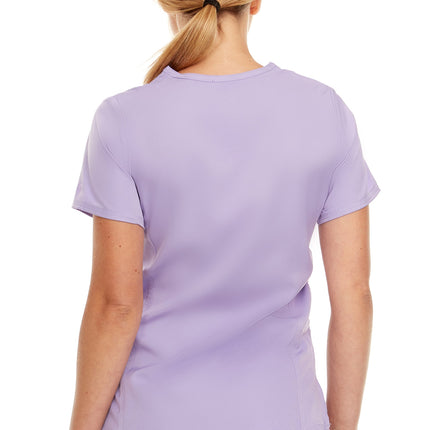 Medichic Purple V-Neck Jogger Scrub Set for Ladies