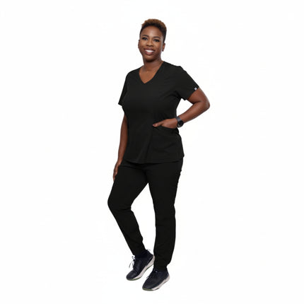 BHU Ladies Stretchable Straight Leg Medical Scrub Set