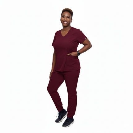 BHU Ladies Stretchable Straight Leg Medical Scrub Set