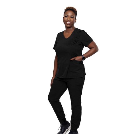 BHU Ladies Stretchable Straight Leg Medical Scrub Set