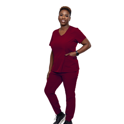 BHU Ladies Stretchable Straight Leg Medical Scrub Set