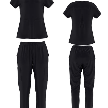 BHU Ladies Stretchable Straight Leg Medical Scrub Set
