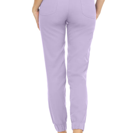 Medichic Purple V-Neck Jogger Scrub Set for Ladies
