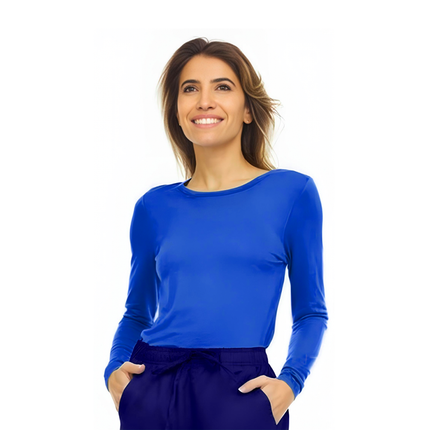 Natural Uniform Ladies Long-Sleeve Under Scrub Top